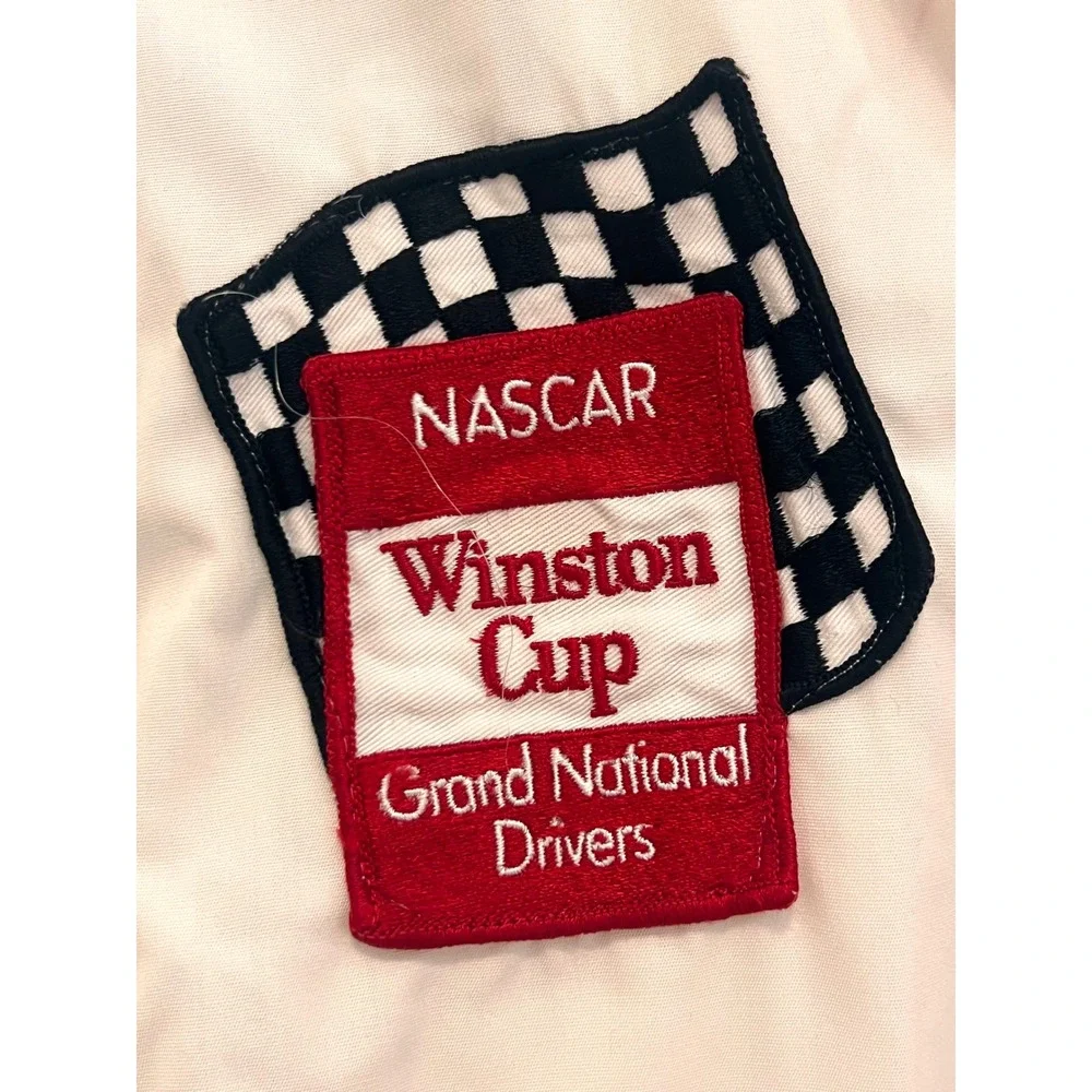 Vintage NASCAR Winston Cup Grand National Drivers Racing‎ Jacket White RMD Mens